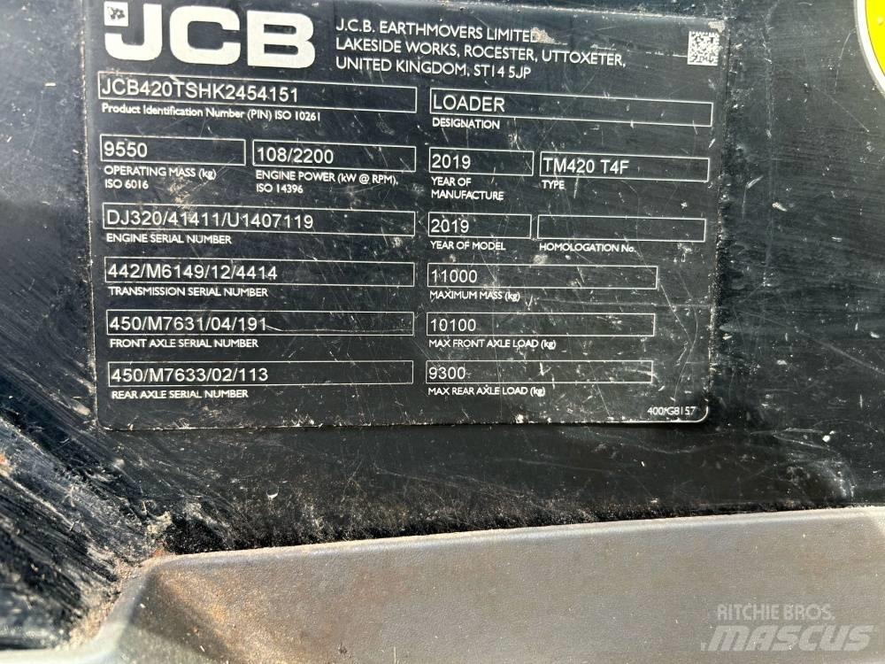 JCB TM 420 Teleskoplader für Landwirtschaft