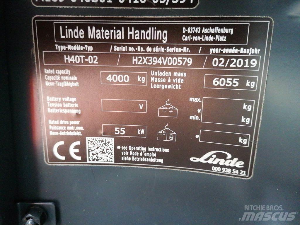 Linde H40T-02 Gasstapler