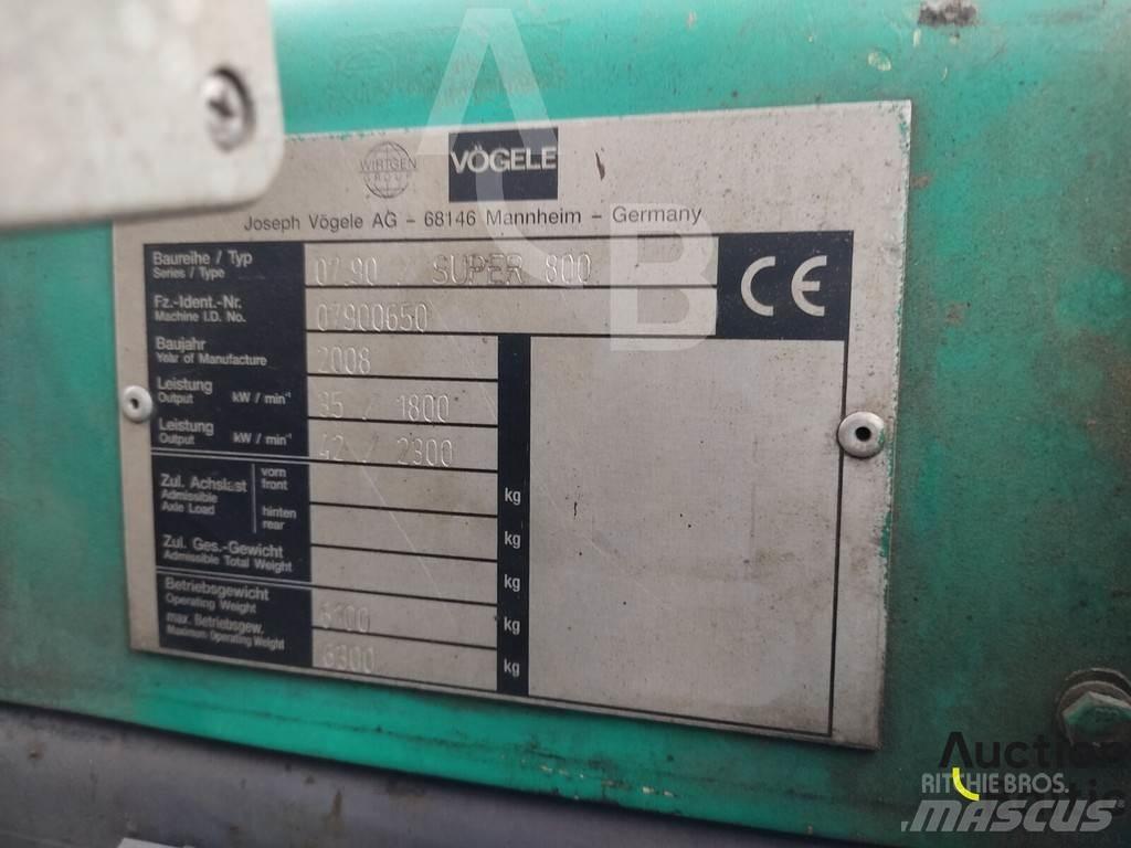 Vögele Super 800 Strassenfertiger