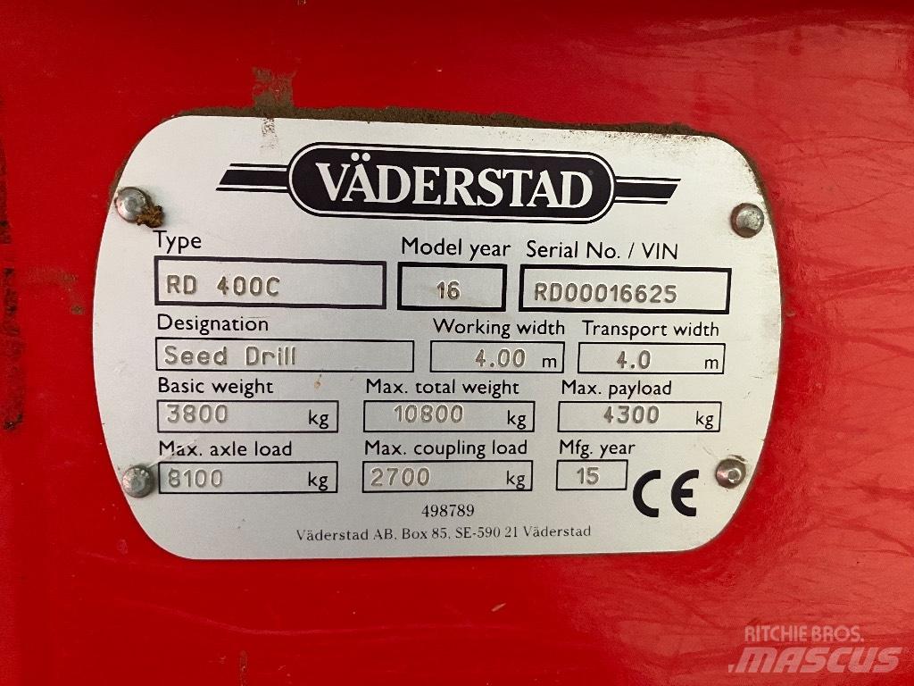 Väderstad Rapid400C Drillmaschinen