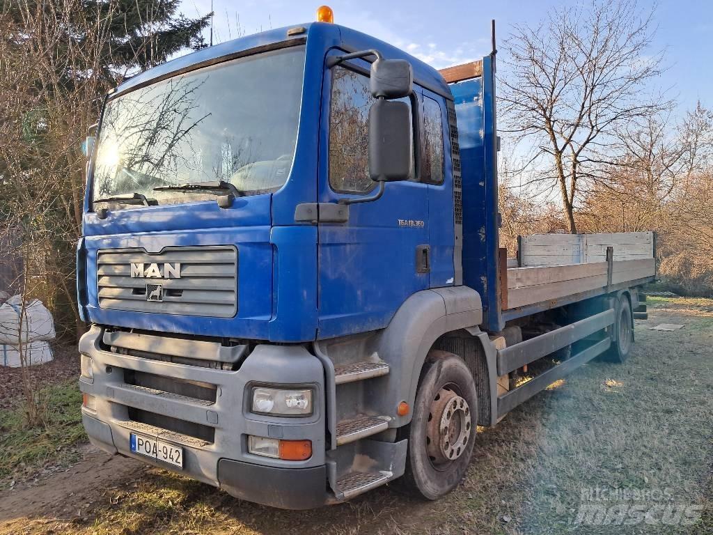 MAN 18.360 FLLC Pritschenwagen/Pritschenwagen mit Seitenklappe