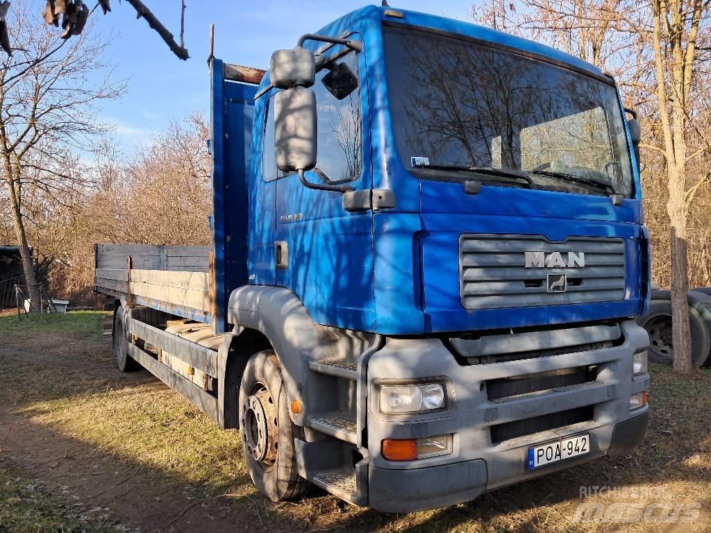 MAN 18.360 FLLC Pritschenwagen/Pritschenwagen mit Seitenklappe