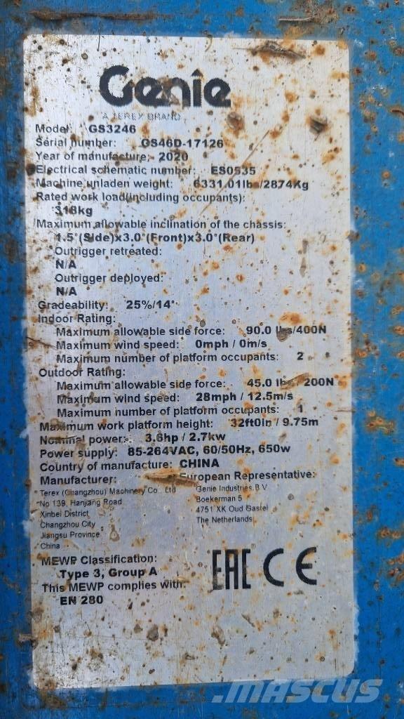 Genie GS 3246 Scheren-Arbeitsbühnen