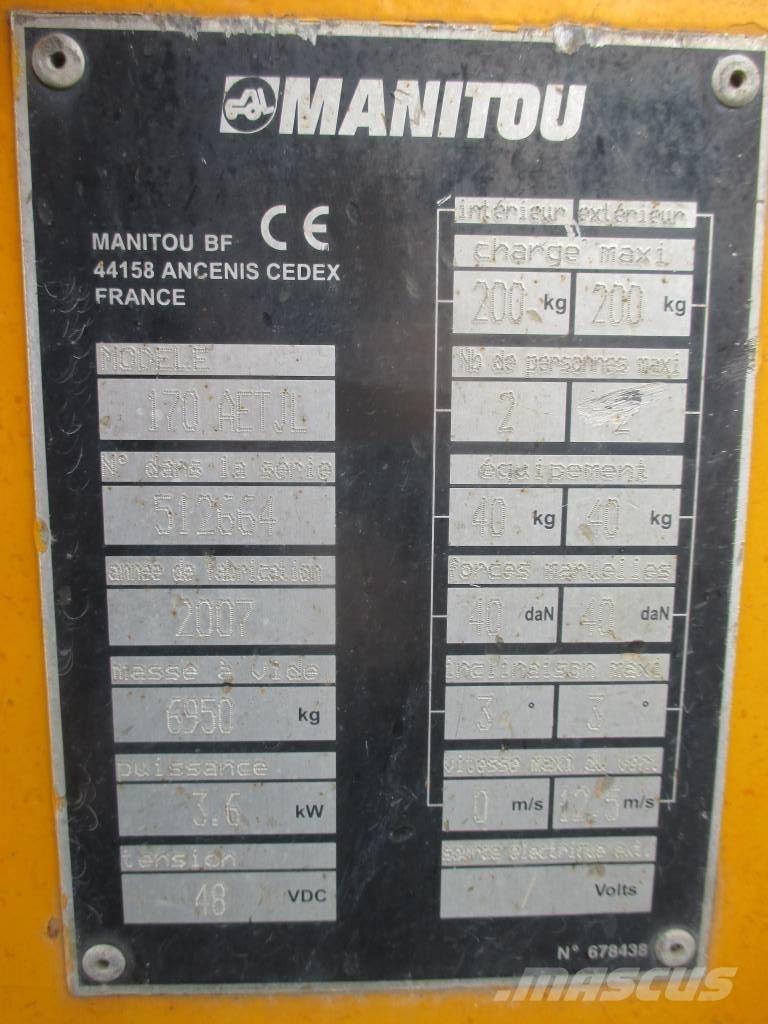 Manitou 170 AETJL Gelenkteleskoparbeitsbühnen