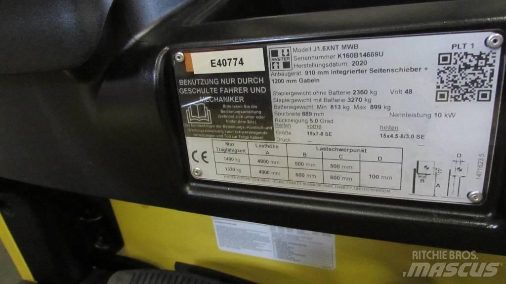 Hyster J1.6XNT MWB Elektrostapler