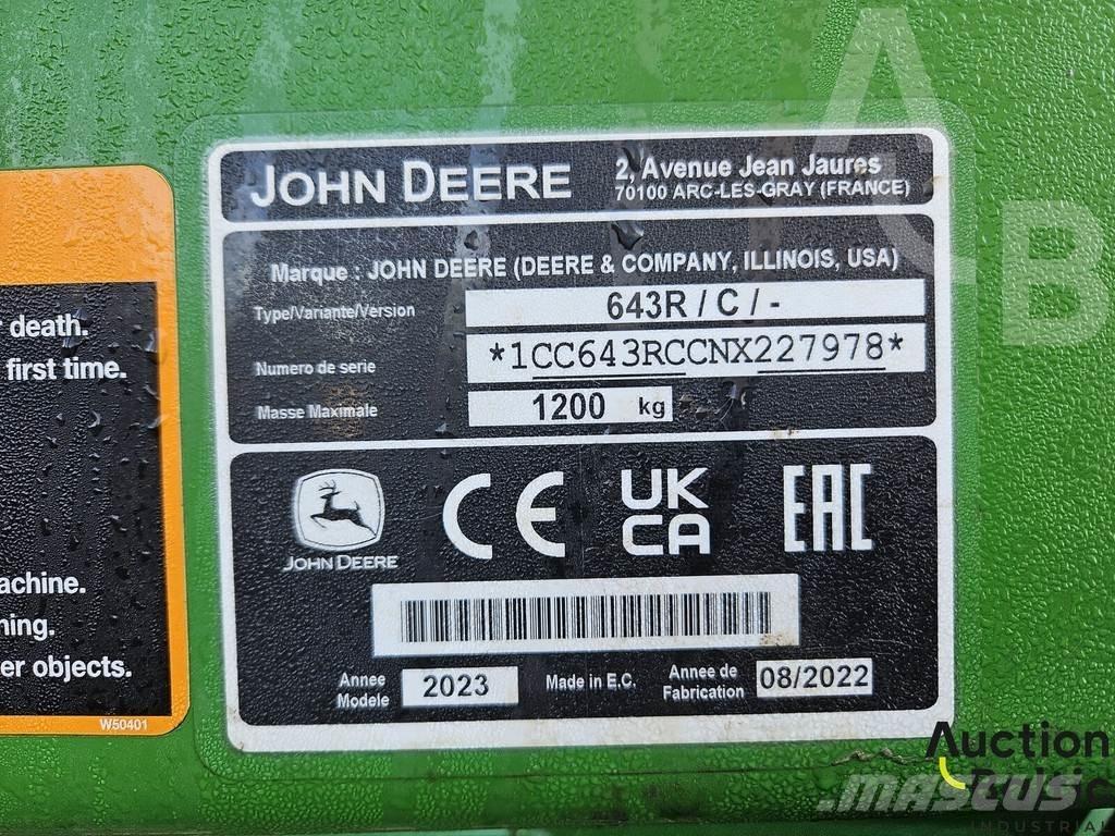 John Deere 643 R Hoflader