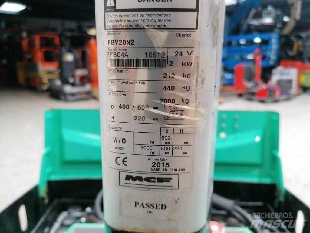 Mitsubishi PBV20N2 Niedergabelstapler