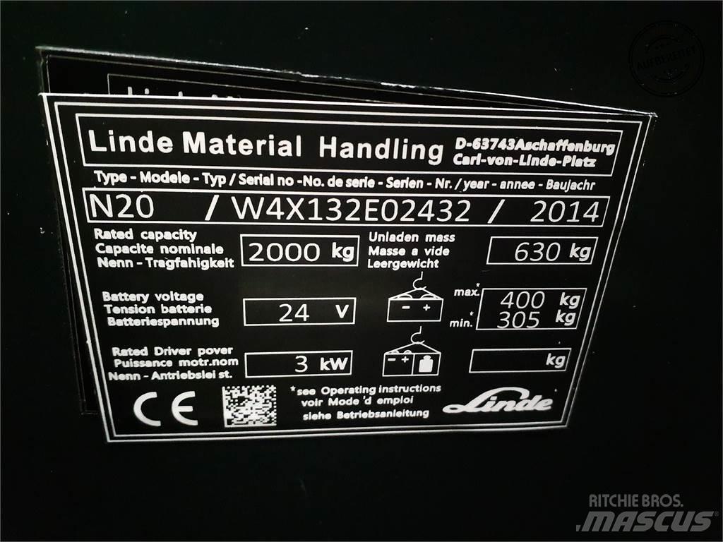Linde N20-lang Niederhub-Kommissionierer
