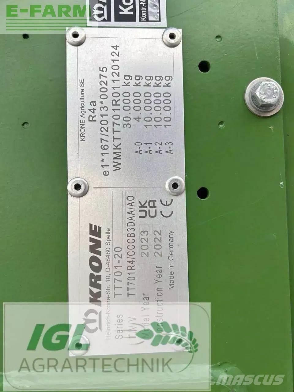 Krone tx 560 Getreideanhänger