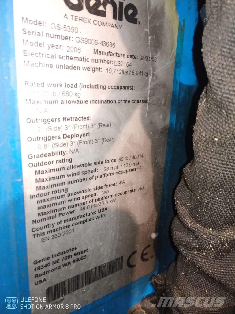 Genie GS 5390 RT Scheren-Arbeitsbühnen