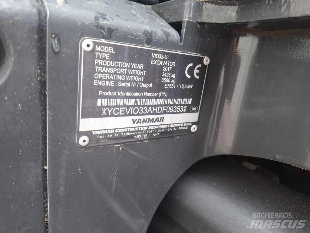 Yanmar Vio 33 U Minibagger < 7t