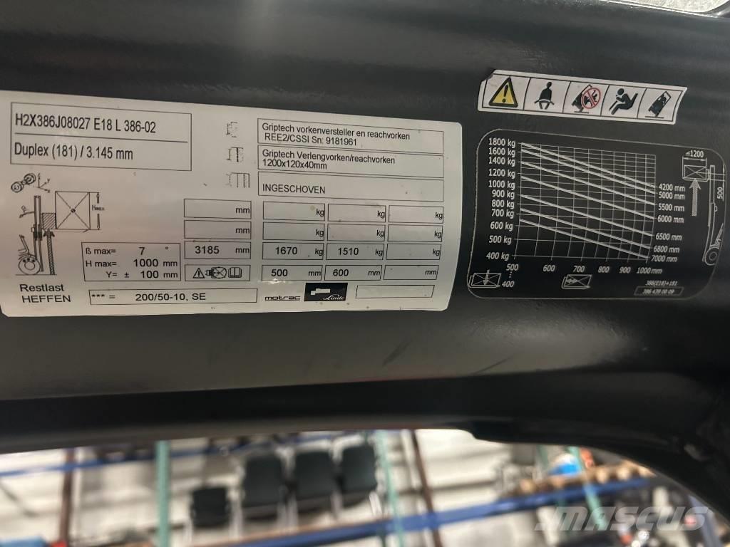 Linde e18l-02 Elektrostapler