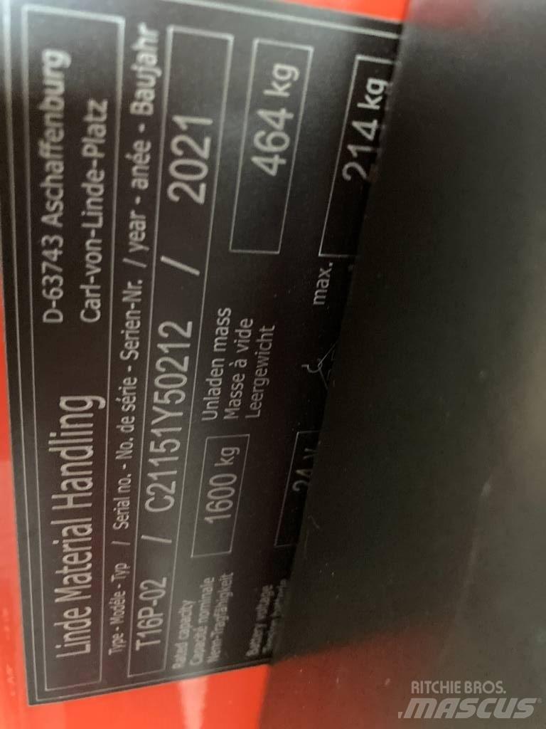 Linde T16P/1151-02 Gabelstapler mit Fahrerstand