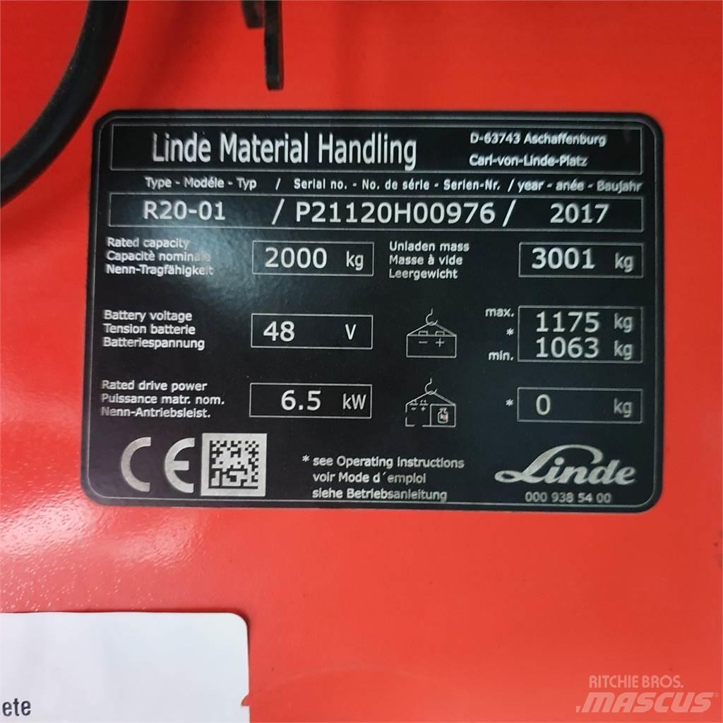Linde R20 Schubmaststapler