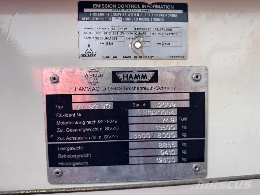 Hamm DV 90 VO Tandemwalzen