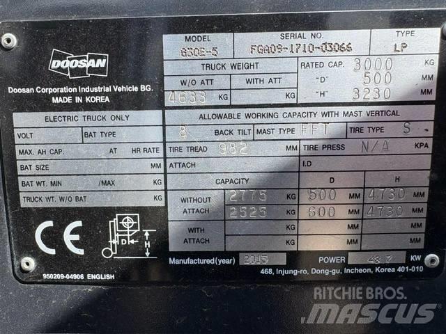 Doosan G 30 E-5 Gasstapler