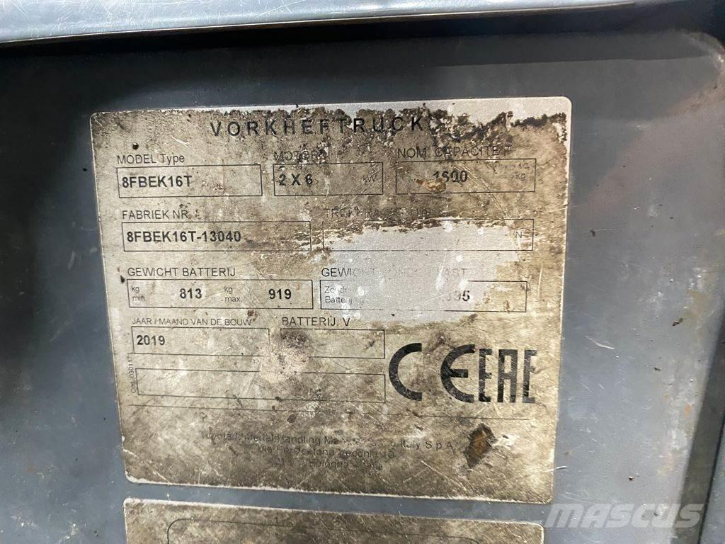 Toyota 8FBEK16T Elektrostapler