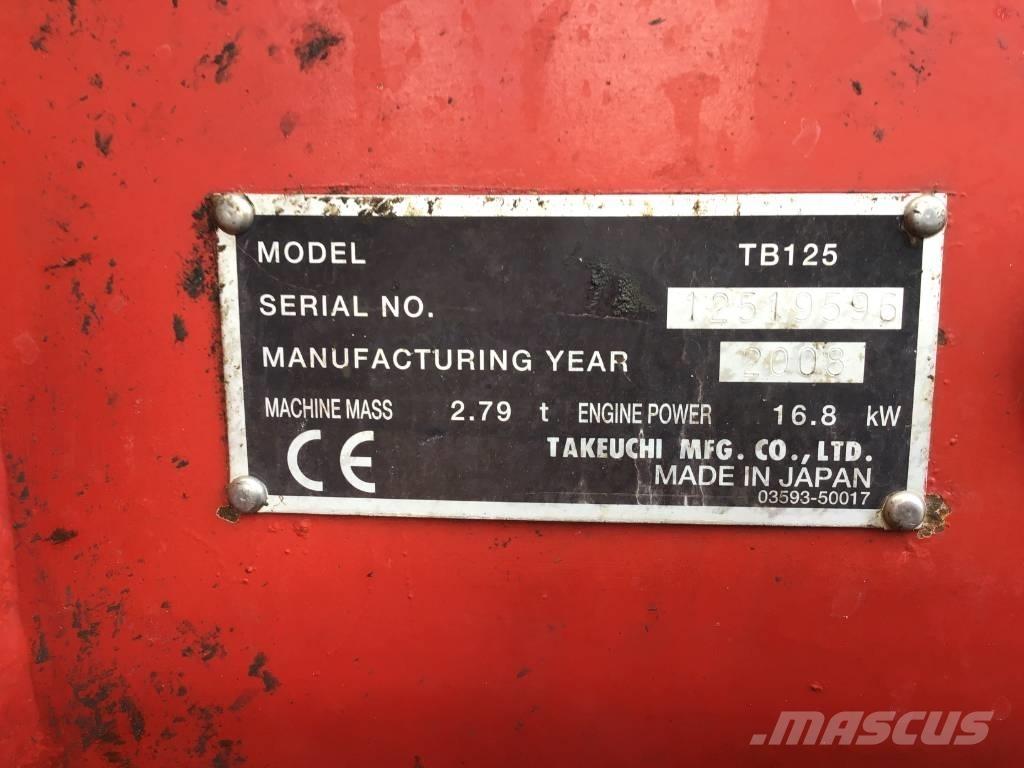 Takeuchi TB 125 Minibagger < 7t