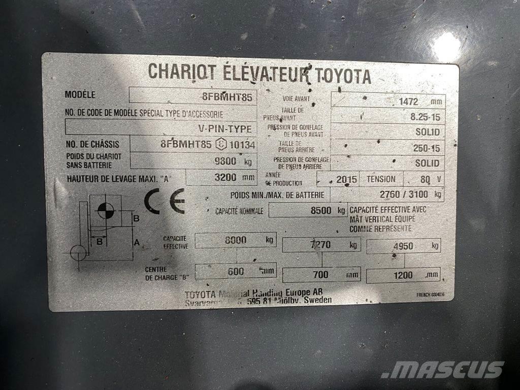 Toyota 8FBMHT85 Elektrostapler