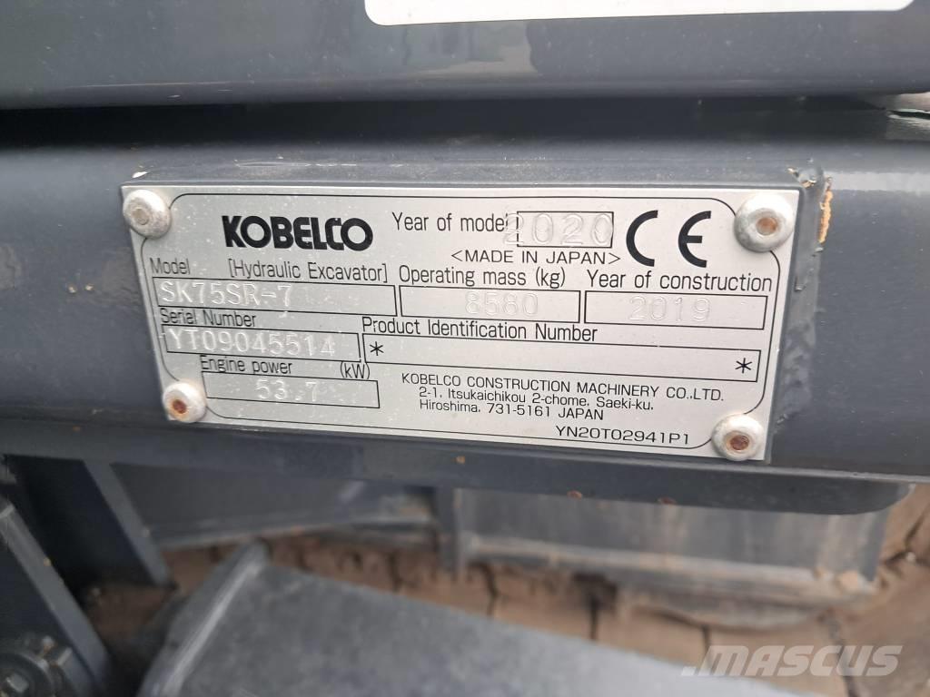 Kobelco Sk75SR-7 Midibagger  7t - 12t