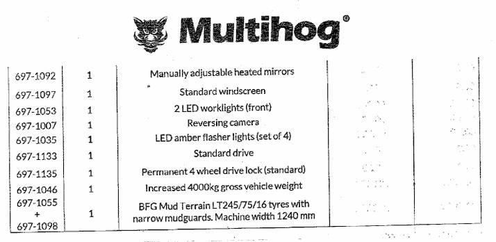 Multihog CX75 Traktoren