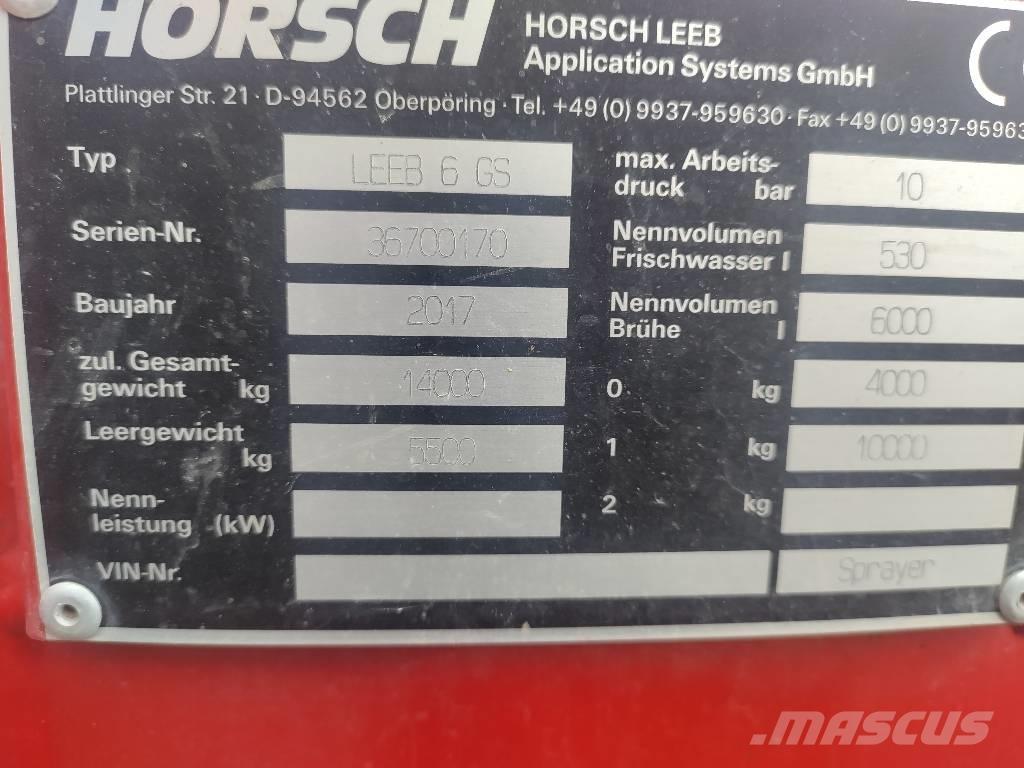 Horsch Leeb 6 GS Anhängespritzen