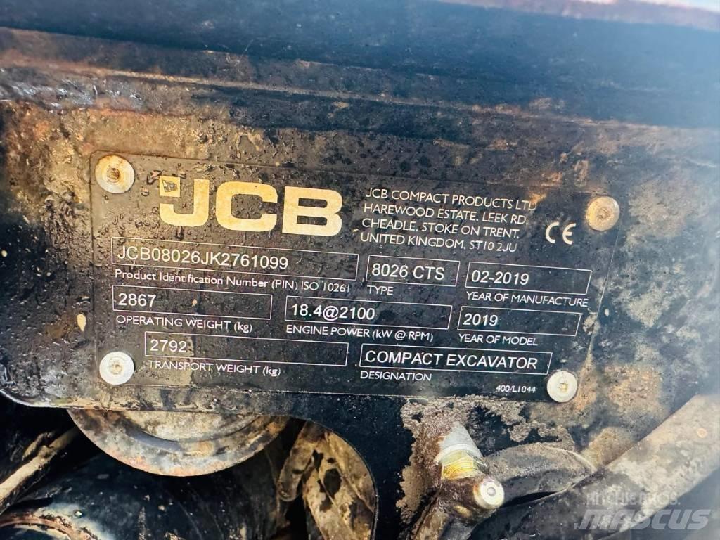 JCB 8026 CTS Minibagger < 7t
