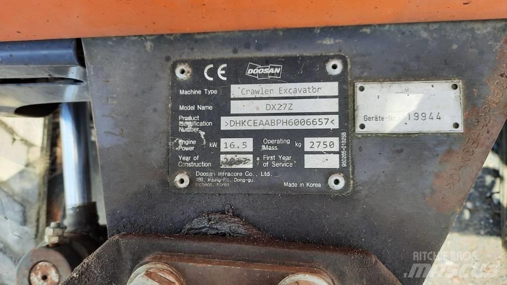 Doosan DX 27 Z Minibagger < 7t