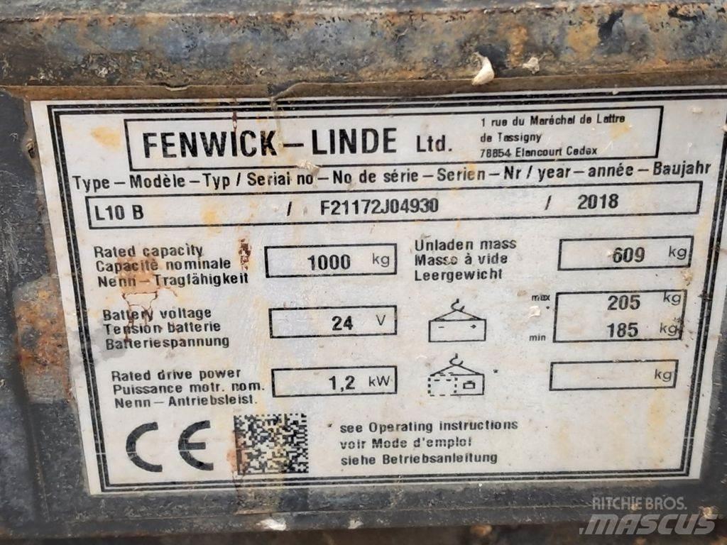 Linde L10B Deichselstapler