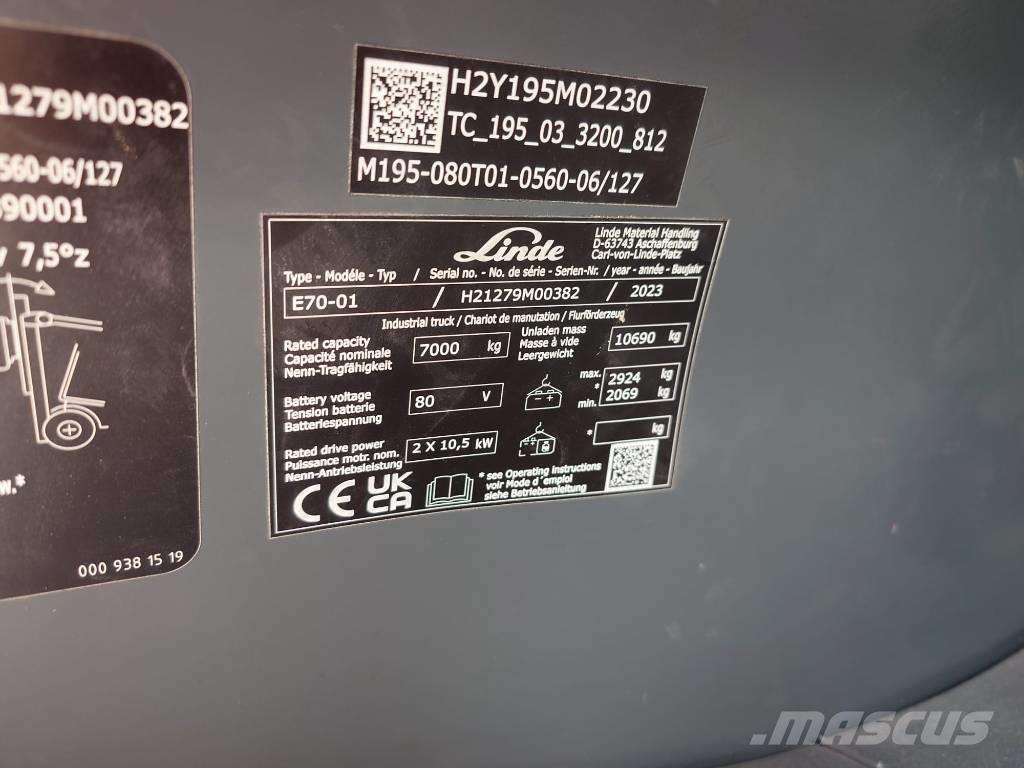 Linde E 70/1279 Elektrostapler