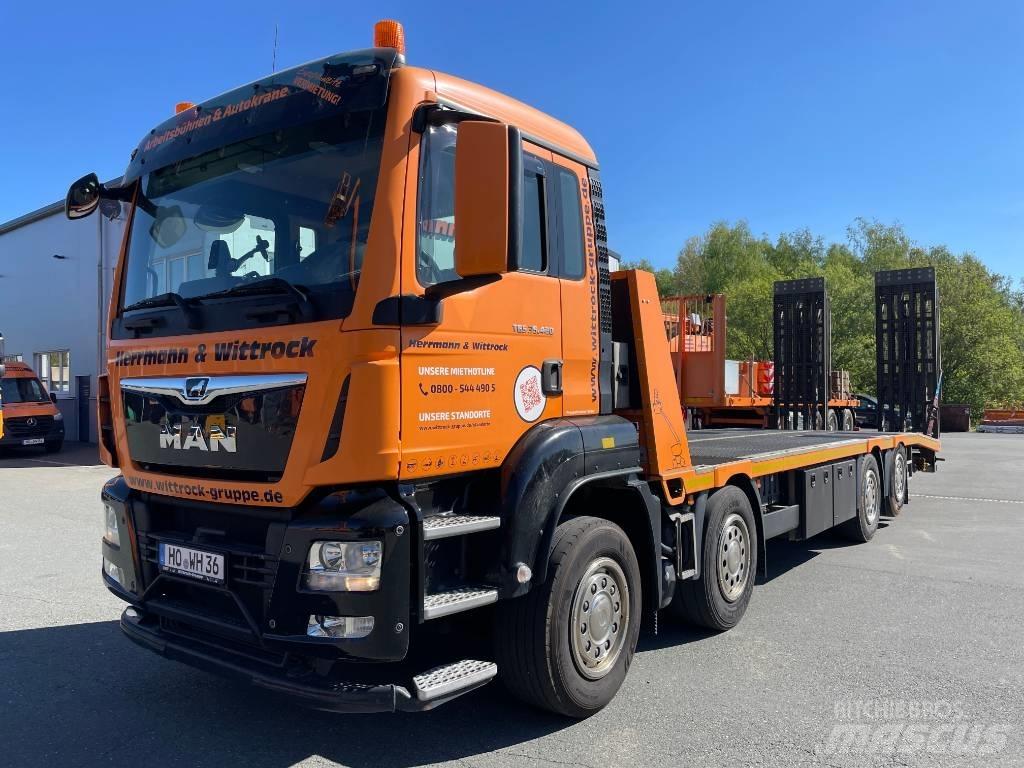 MAN TGS 35.420 Tieflader-Auflieger