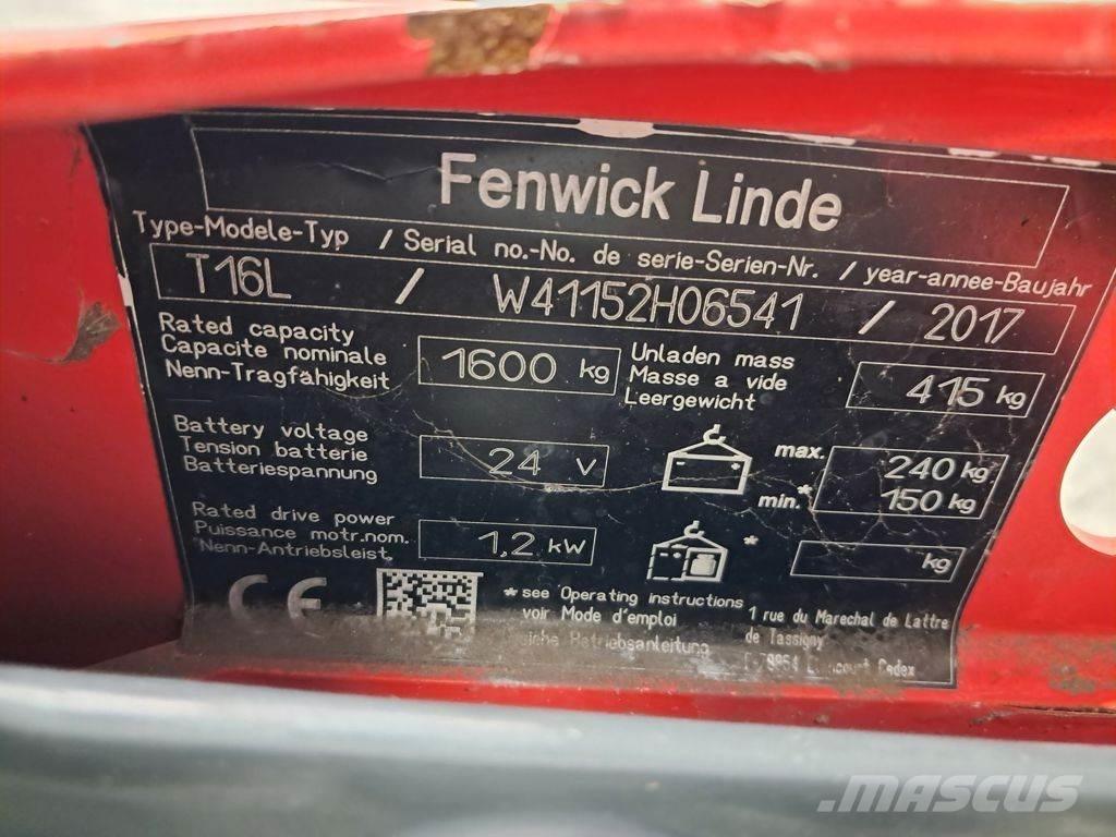 Linde T16L Niedergabelstapler