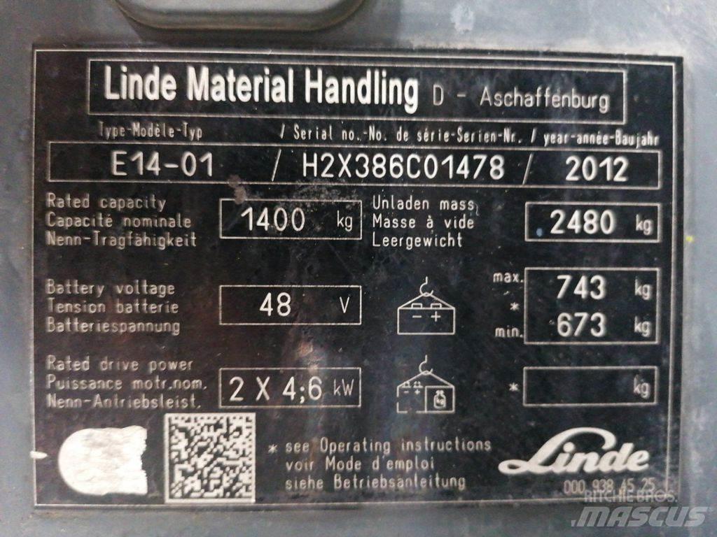 Linde E14-01 Elektrostapler