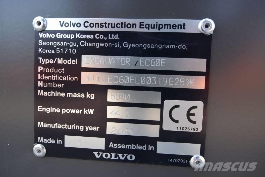 Volvo EC 60 E Minibagger < 7t