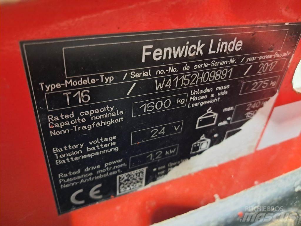 Linde T16 Niedergabelstapler