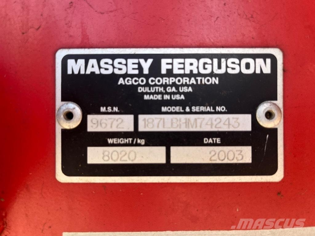 Massey Ferguson 187 Quaderpressen