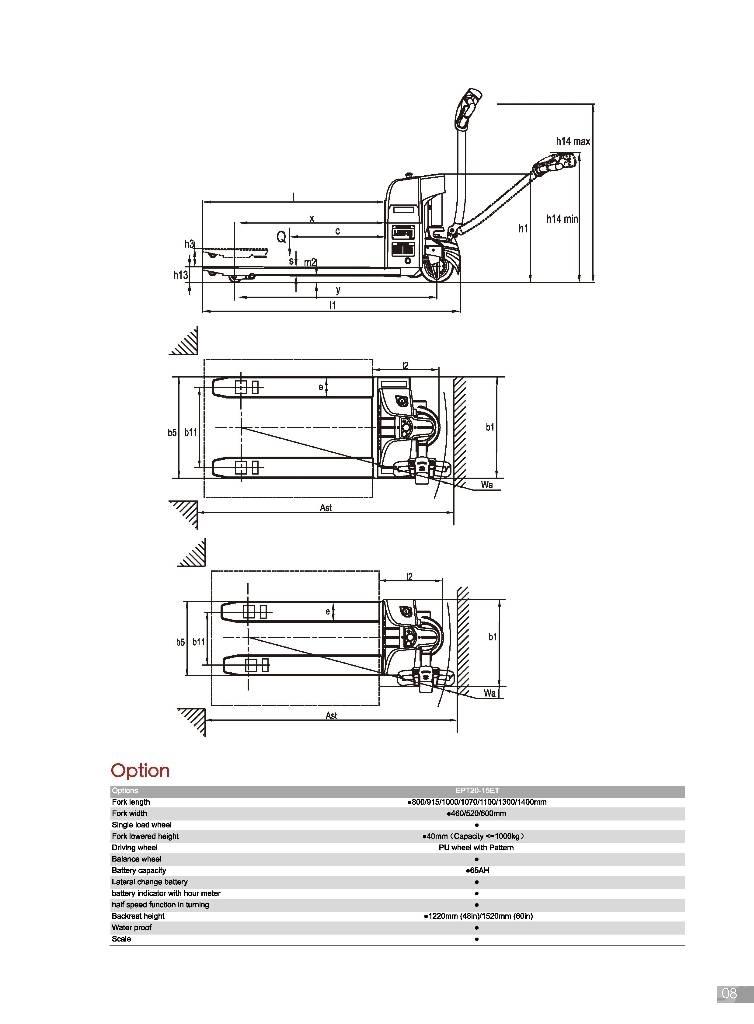 EP EPT20-15ET Handhubwagen