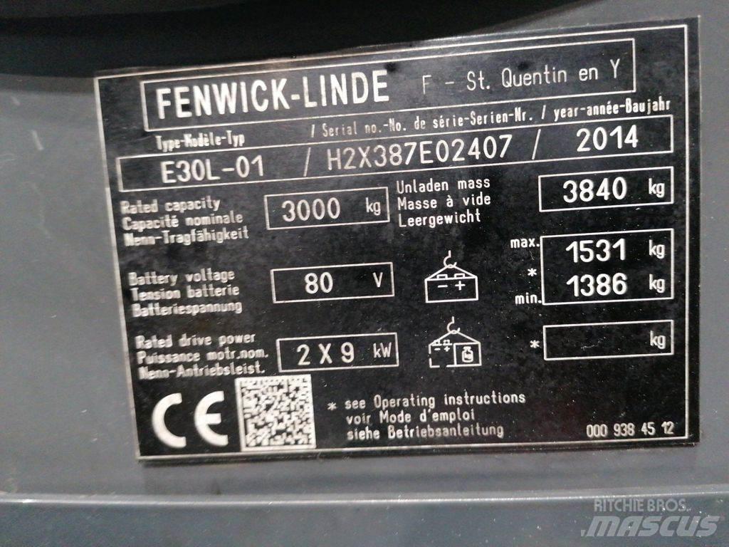 Linde E30L-01 Elektrostapler