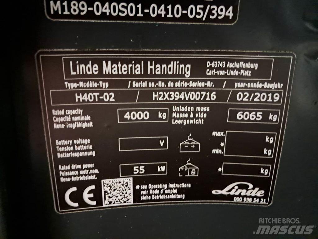 Linde H40T-02 Gasstapler
