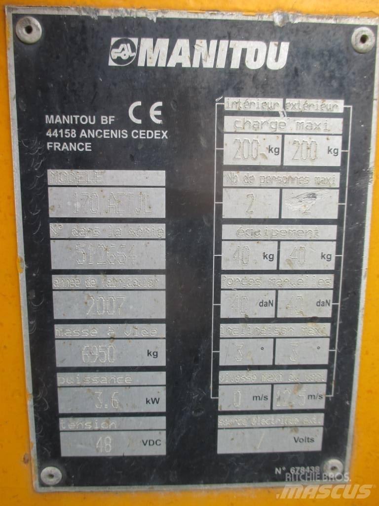 Manitou 170 AETJL Gelenkteleskoparbeitsbühnen