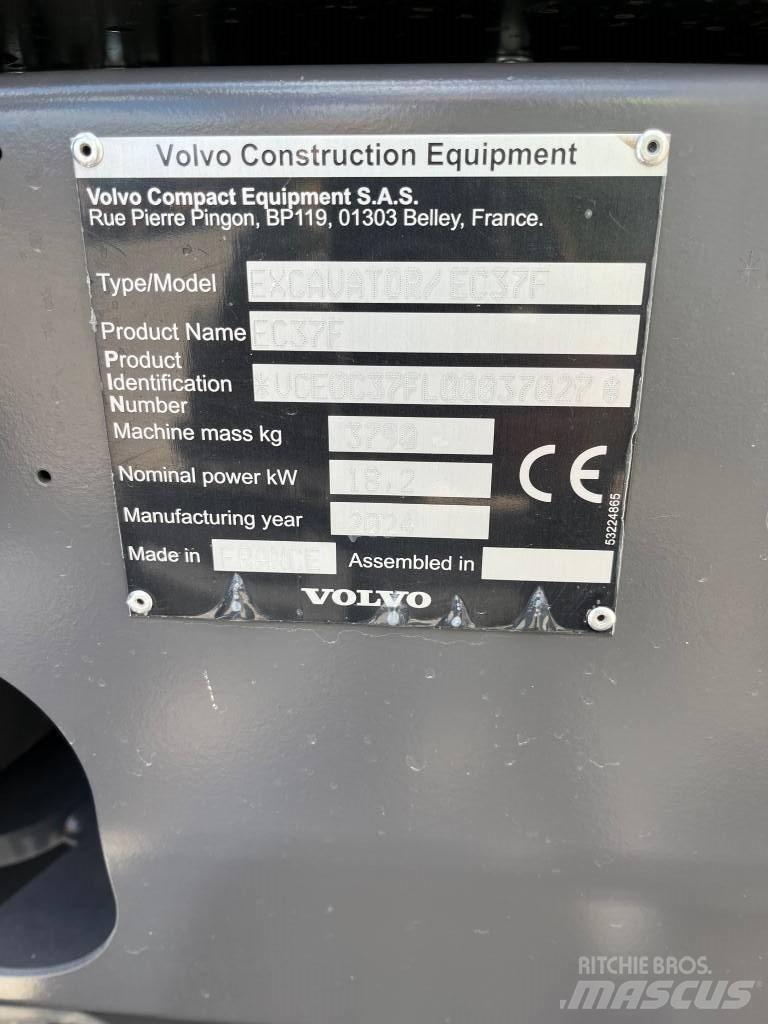 Volvo EC37F Minibagger < 7t