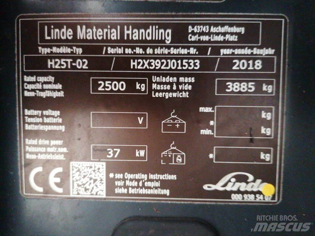 Linde H25T-02 Gasstapler