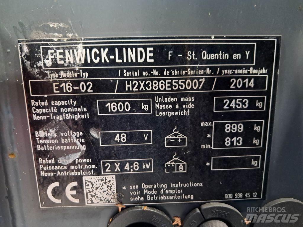 Linde E16-02 Elektrostapler