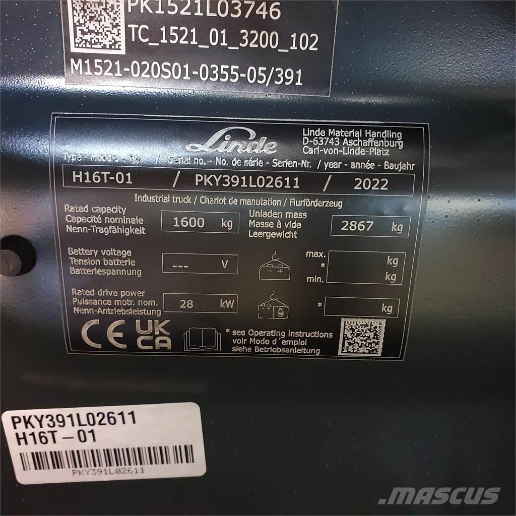 Linde H16T Gasstapler