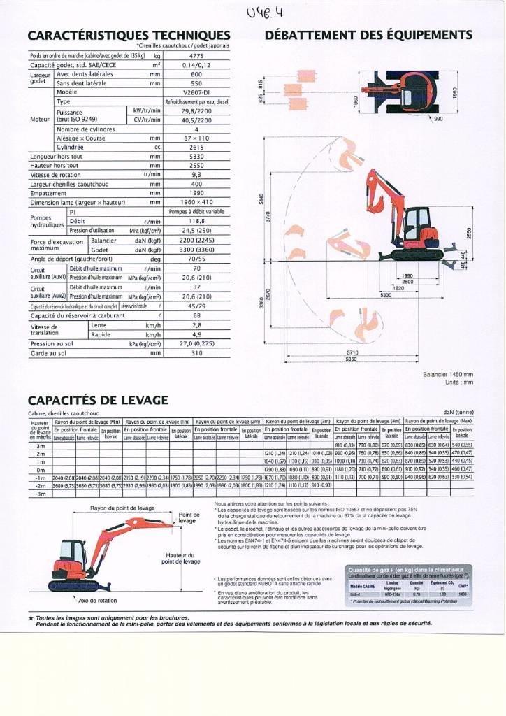 Kubota U 48-4 Minibagger < 7t