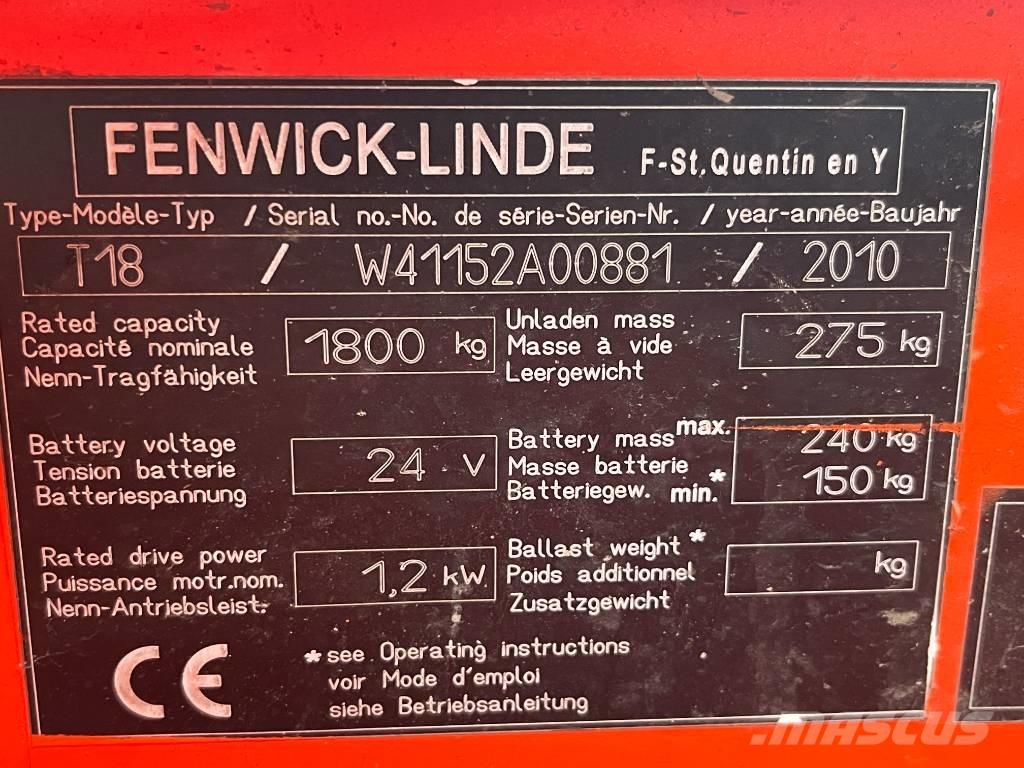 Linde T18 /152/    V-4230 Selbstfahrstapler