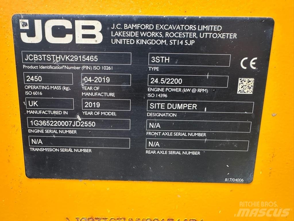 JCB 3STH SWIVEL Minidumper