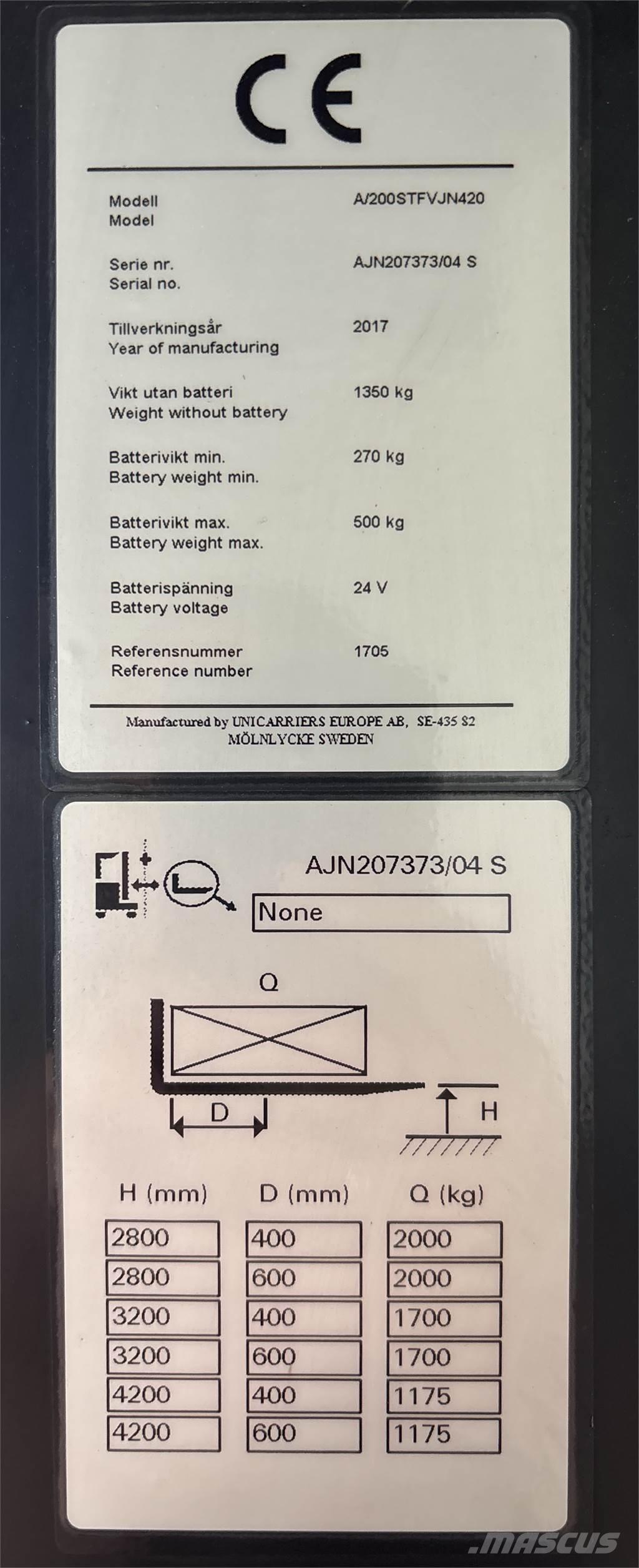 Atlet A200 Selbstfahrstapler