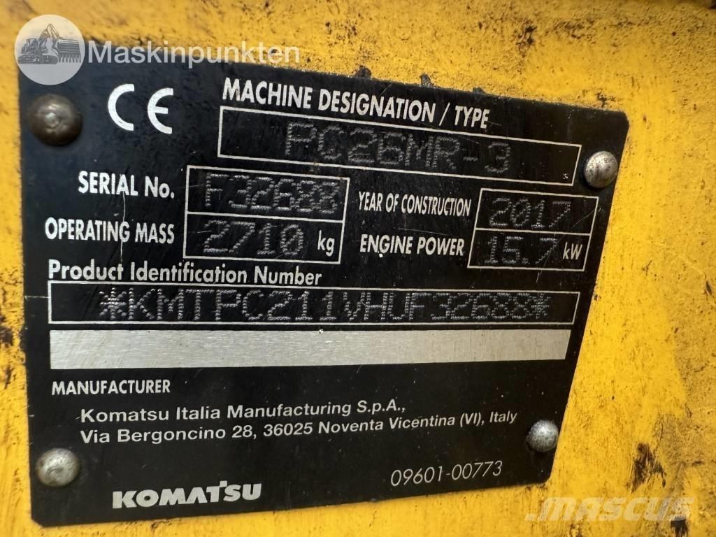 Komatsu PC 26 MR Minibagger < 7t
