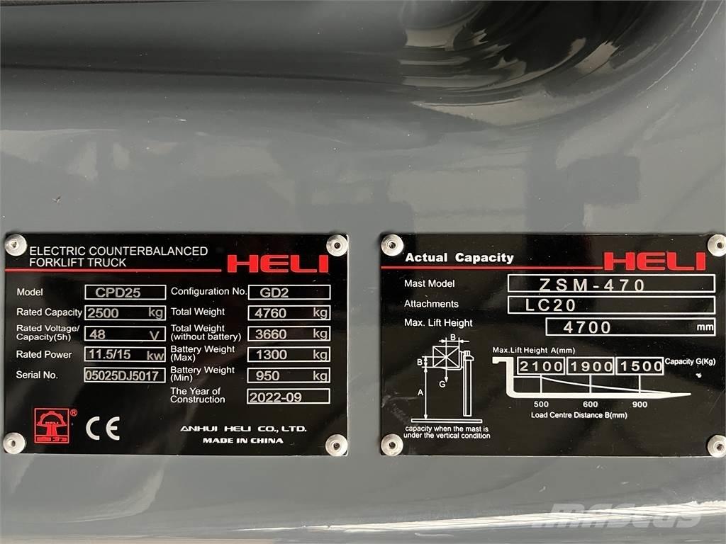 Heli CPD25 GD2 / NEU Elektrostapler